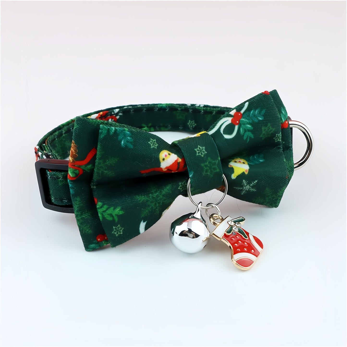 Holiday Series Pet Collar with Detachable Bow Tie - Suitable for Dogs and Cats