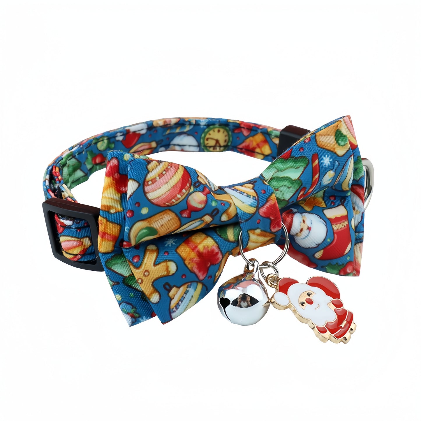 Holiday Series Pet Collar with Detachable Bow Tie - Suitable for Dogs and Cats