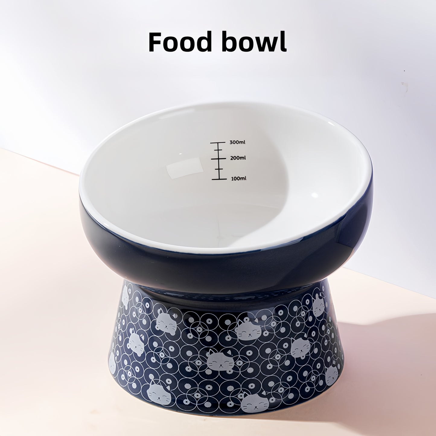 Ceramic Elevated Bowl for Cats and Dogs